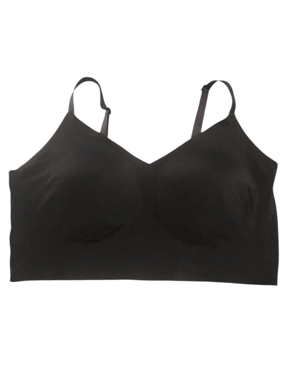 True & Co Black Wireless Bra Size Large